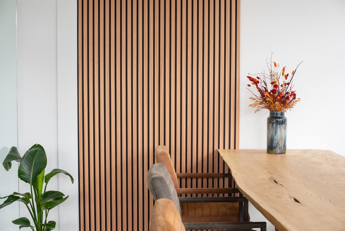 Floer Akupanel XL wandpaneel Mahonie Naturel (300 × 60 cm)