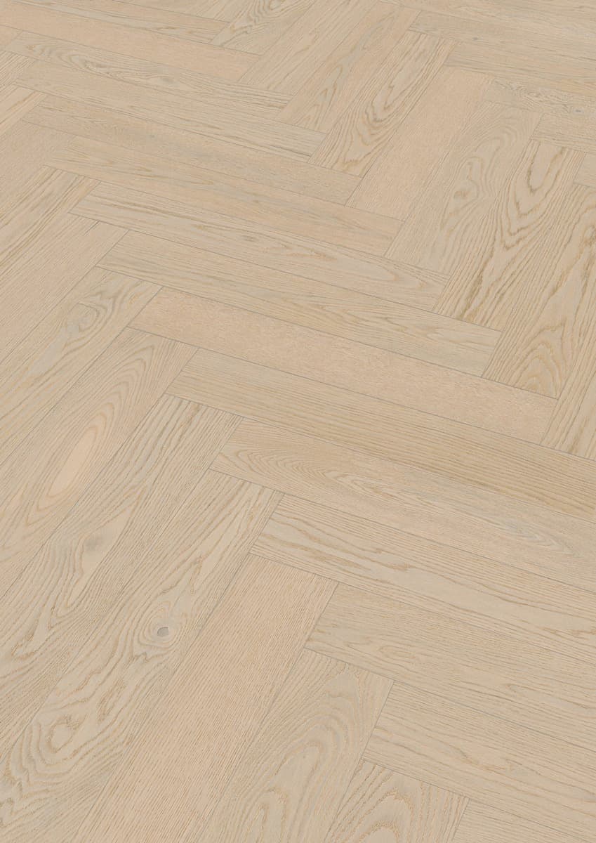 Floer Hybride Hout Visgraat Wit Eiken