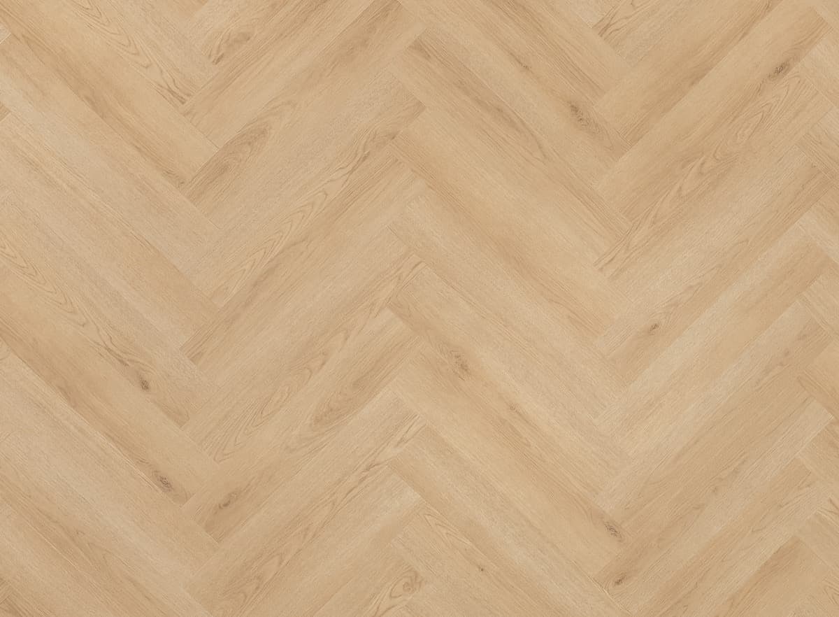 Floer Visgraat PVC Natuur Eiken